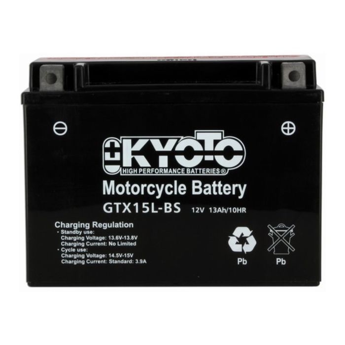 Batteria Moto Kyoto Ytx15l-bs - Pronta All'uso