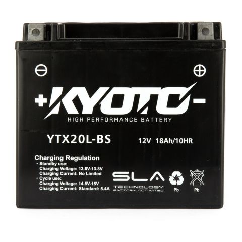Batteria Moto Kyoto Ytx20l-bs Sla Agm - Pronta All'uso