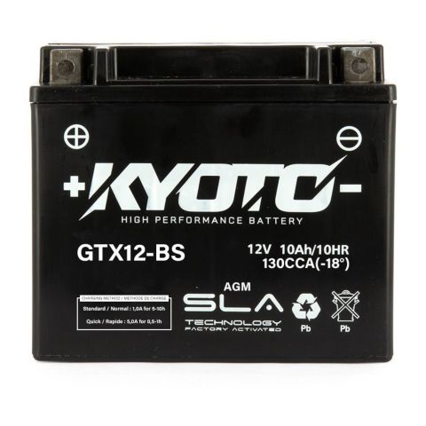 Batteria Moto Kyoto Ytx12-bs Sla Agm - Pronta All'uso