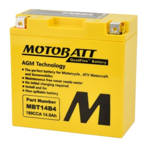 Batteria Potenziata Agm Motobatt 13 Ah Mbt14b4