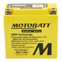 Batteria Potenziata Agm Motobatt 13 Ah Mbt14b4