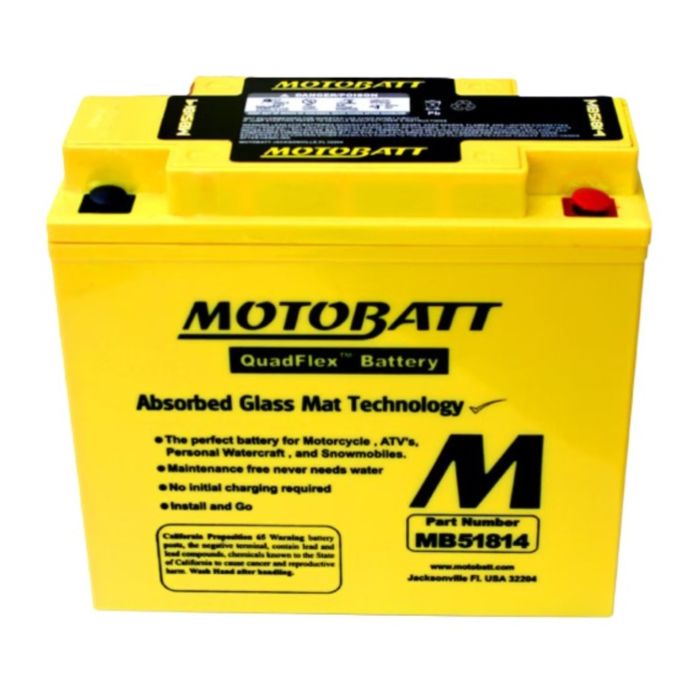 Batteria Potenziata Agm Motobatt 22 Ah Mb51814