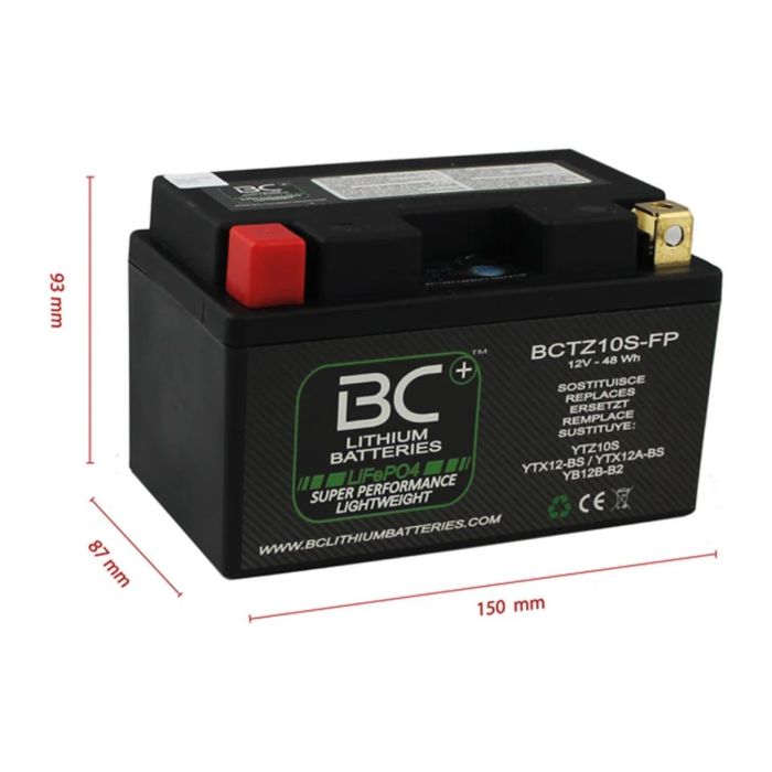 Batteria Litio Lifepo4 Bctz10s-fp
