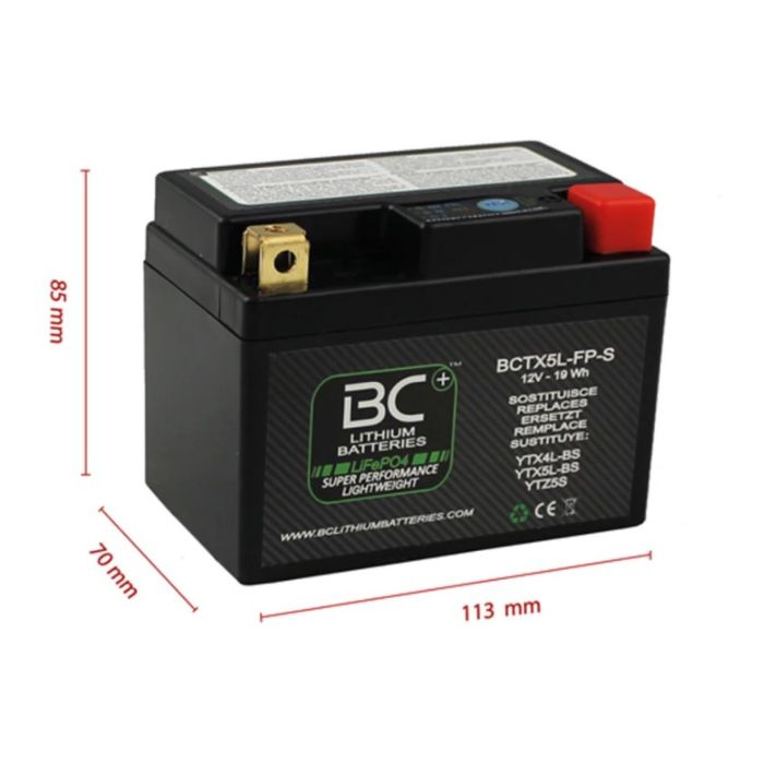 Batteria Litio Lifepo4 Bctx5l-fp-s