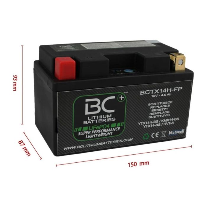 Batteria Litio Lifepo4 Bctx14h-fp