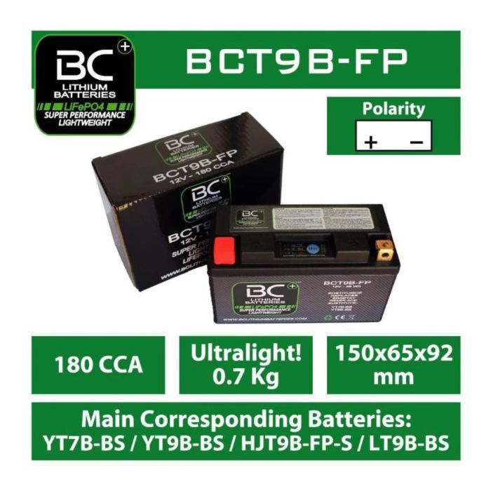Batteria Litio Lifepo4 Bct9b-fp