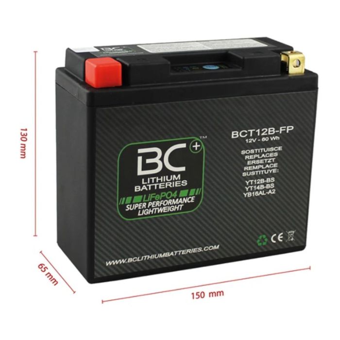 Batteria Litio Lifepo4 Bct12b-fp