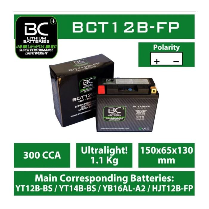 Batteria Litio Lifepo4 Bct12b-fp