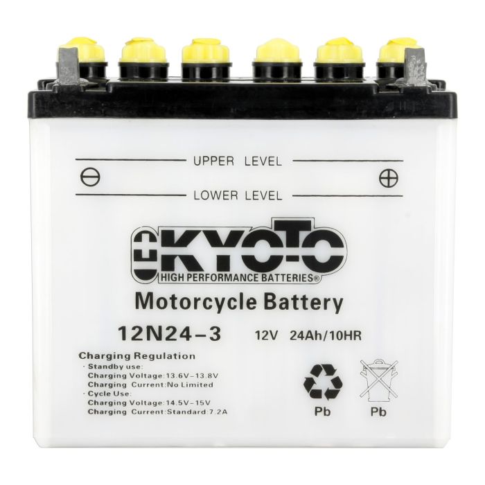 Batteria Moto Kyoto 12n24-3 Con Acido
