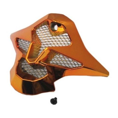 Shoei Sleek Mouthpiece Chrome Gold