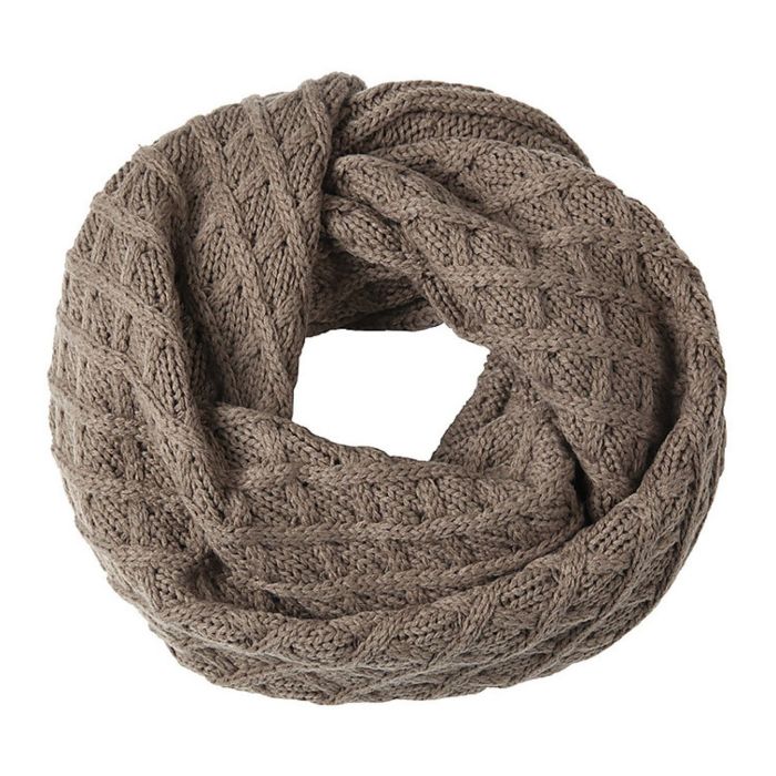 Collare A Tubo Multiuso Tucanourbano Sharpei Rhombus Dark Beige