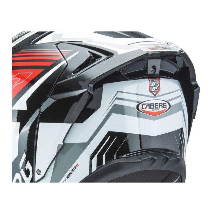 Caberg Drift Evo Ii  Kit Spoiler Jarama Nero/bianco/rosso Tg
