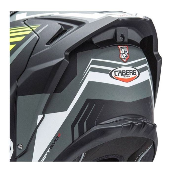 Caberg Drift Evo Ii  Kit Spoiler Jarama Nero Opa/grigio/gial