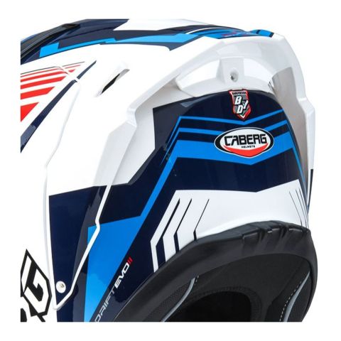 Caberg Drift Evo Ii  Kit Spoiler Jarama Bianco/rosso/blu Tag