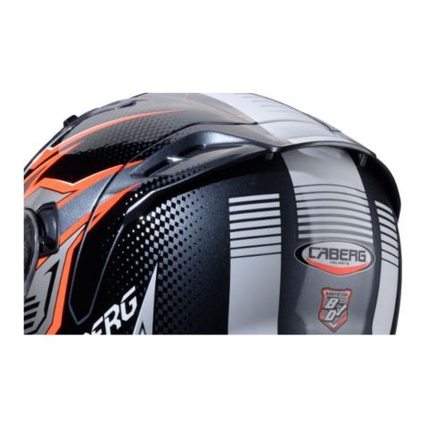 Caberg Avalon X Spoiler Post. Gurkha Grigio/arancio Fl./nero