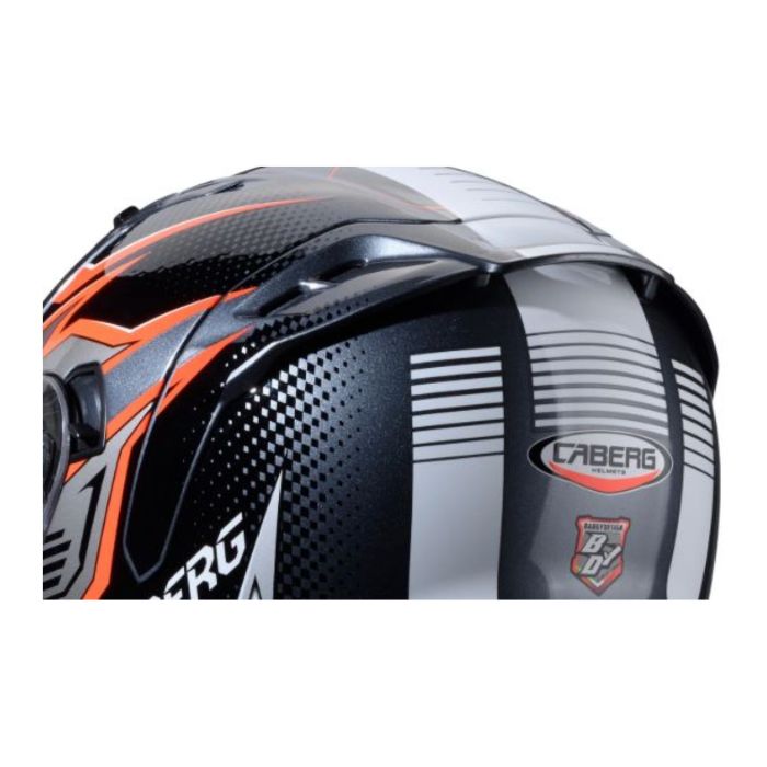 Caberg Avalon X Spoiler Post. Gurkha Grigio/arancio Fl./nero