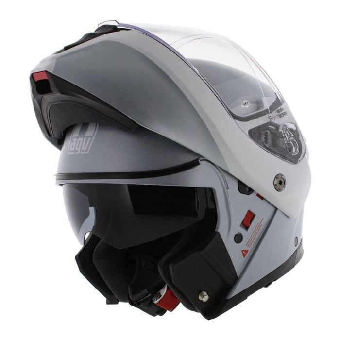 Casco Agv Streetmodular E06 Levico Grey/silver