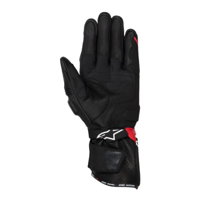 Guanti In Pelle Alpinestard Sp-3 Gloves Black Bright Red Whi