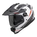 Casco Scorpion Adf-9000 Air Feat Bianco Opaco-nero-ro