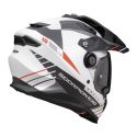 Casco Scorpion Adf-9000 Air Feat Bianco Opaco-nero-ro