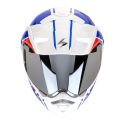Casco Scorpion Adx-2 Lewis Bianco-blu-rosso