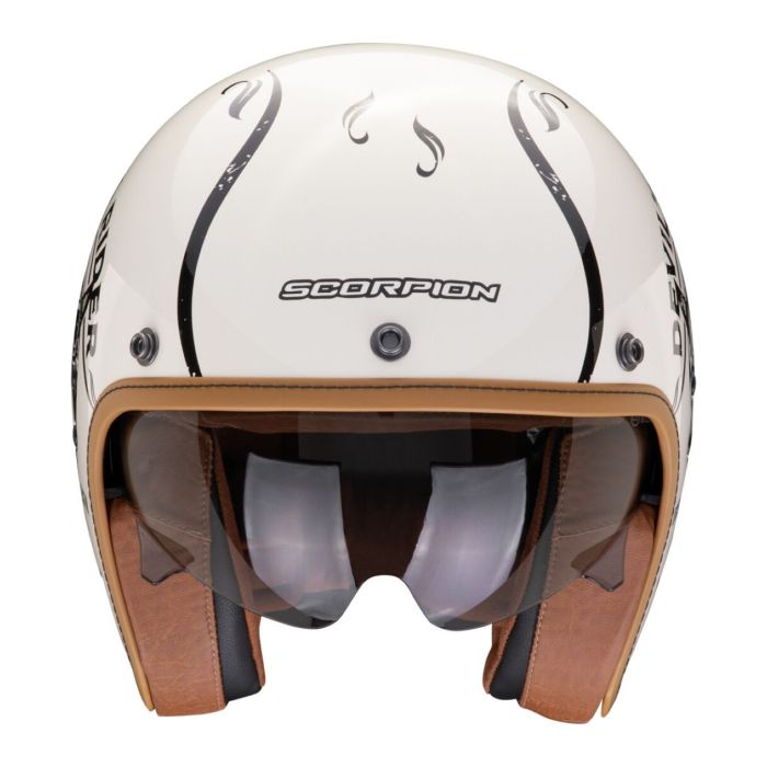 Casco Scorpion Belfast Evo Romeo Crema-nero
