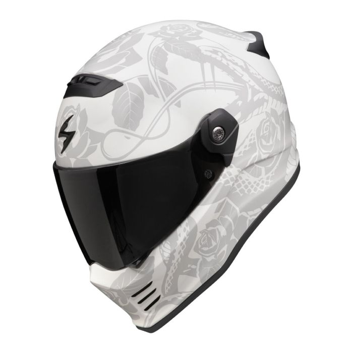 Casco Scorpion Covert Fx Dragon Grigio Opaco-argento