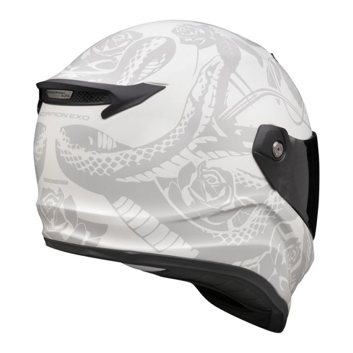 Casco Scorpion Covert Fx Dragon Grigio Opaco-argento