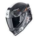 Casco Scorpion Covert Fx Skullz Nero Opaco-grigio-or