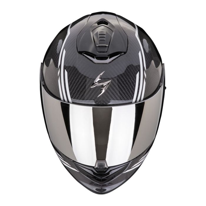 Casco Scorpion Exo-1400 Evo Ii Carbon Air Reika Nero-bianco