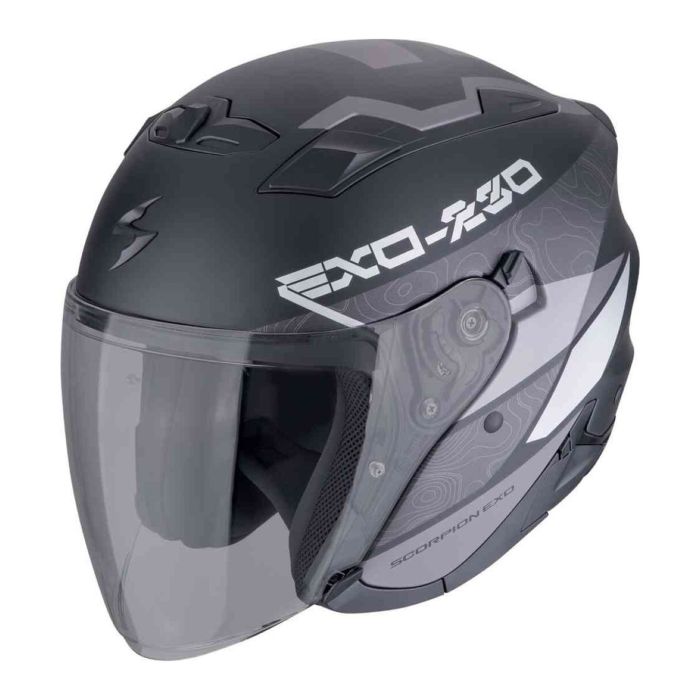 Casco Scorpion Exo-230 Band Nero Opaco-argento