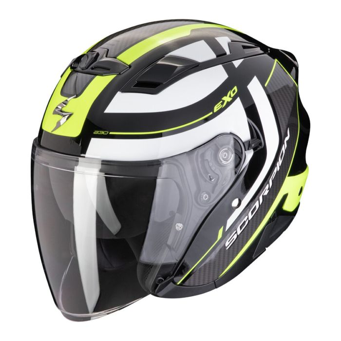 Casco Scorpion Exo-230 Pul Nero-giallo Neon