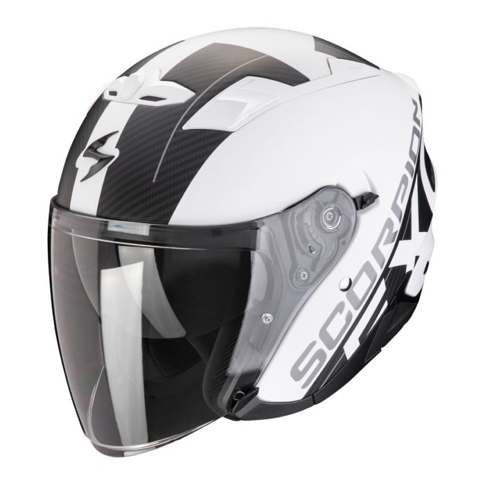 Casco Scorpion Exo-230 Qr Bianco Opaco-nero