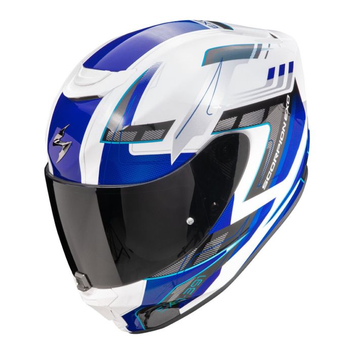 Casco Scorpion Exo-391 Captor Bianco-blu