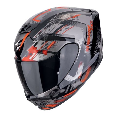 Casco Scorpion Exo-391 Clutter Nero-rosso