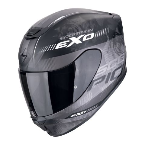 Casco Scorpion Exo-391 Ava Nero Opaco-argento