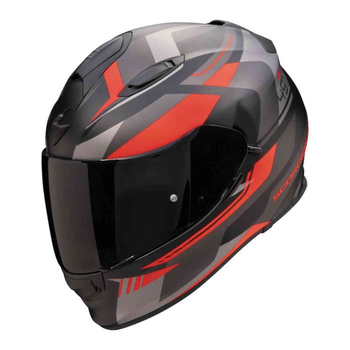 Casco Scorpion Exo-491 Abilis Nero Opaco-argento-r