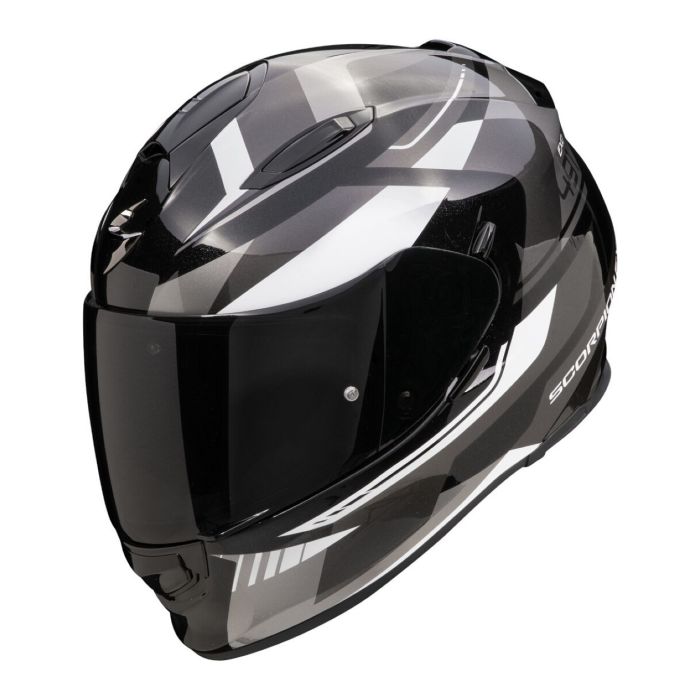 Casco Scorpion Exo-491 Abilis Nero-argento-bianco