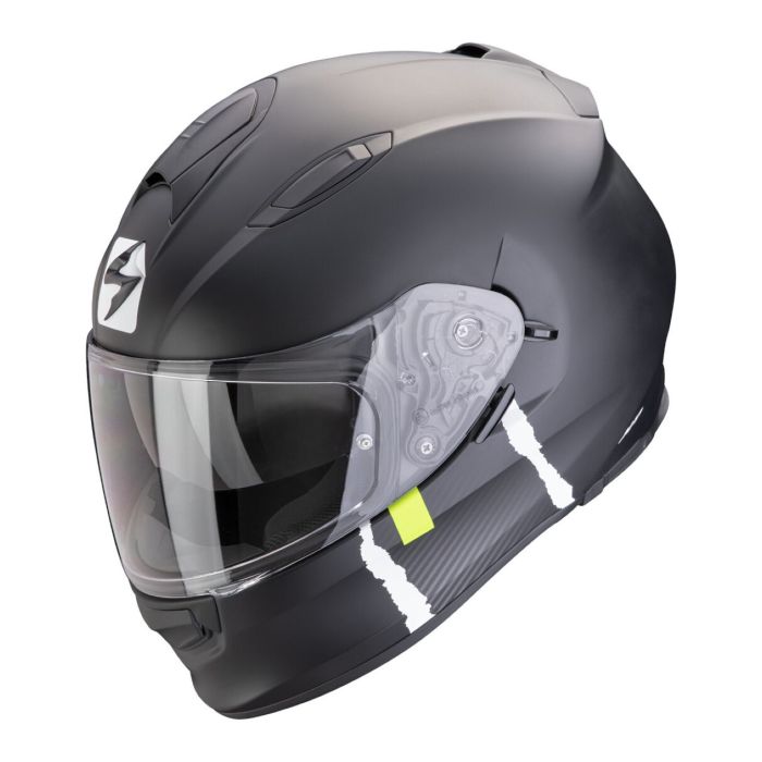 Casco Scorpion Exo-491 Code Nero-argento
