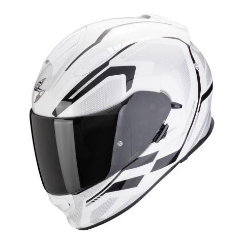 Casco Scorpion Exo-491 Kripta Bianco-nero