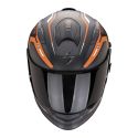 Casco Scorpion Exo-491 Kripta Nero-arancia-bianco