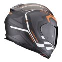 Casco Scorpion Exo-491 Kripta Nero-arancia-bianco