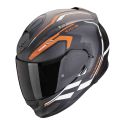 Casco Scorpion Exo-491 Kripta Nero-arancia-bianco