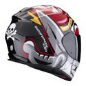 Casco Scorpion Exo-491 Pirate Rosso