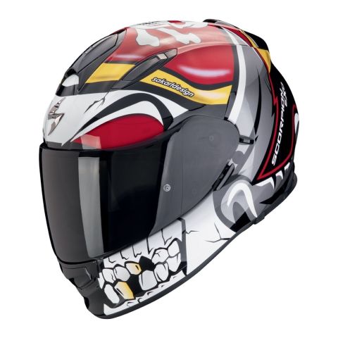 Casco Scorpion Exo-491 Pirate Rosso