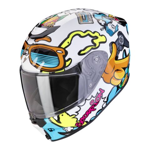 Casco Scorpion Exo-jnr Air Fun Bianco-blu