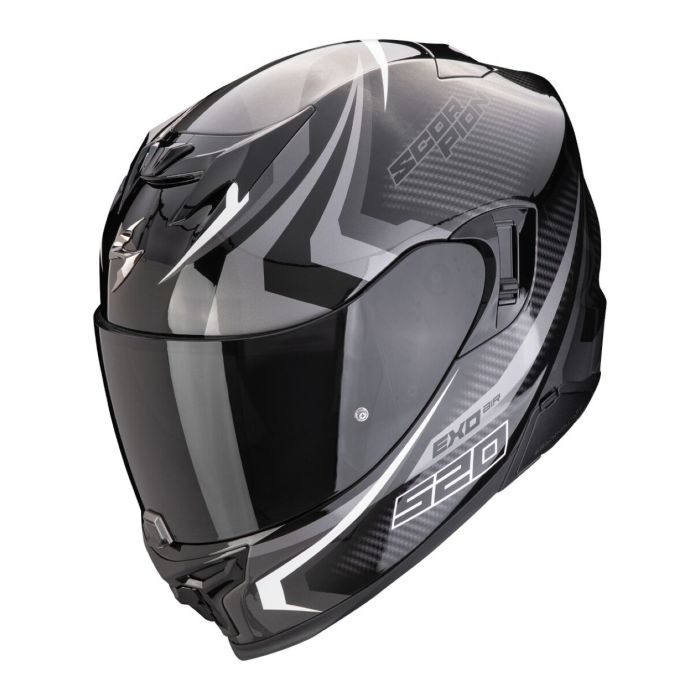 Casco Scorpion Exo-520 Evo Air Terra Nero-argento-bianco