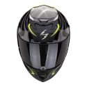 Casco Scorpion Exo-520 Evo Air Terra Nero-argento-giallo