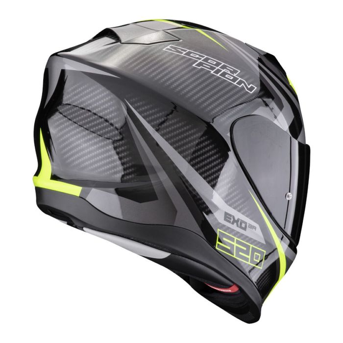 Casco Scorpion Exo-520 Evo Air Terra Nero-argento-giallo