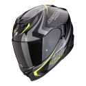 Casco Scorpion Exo-520 Evo Air Terra Nero-argento-giallo